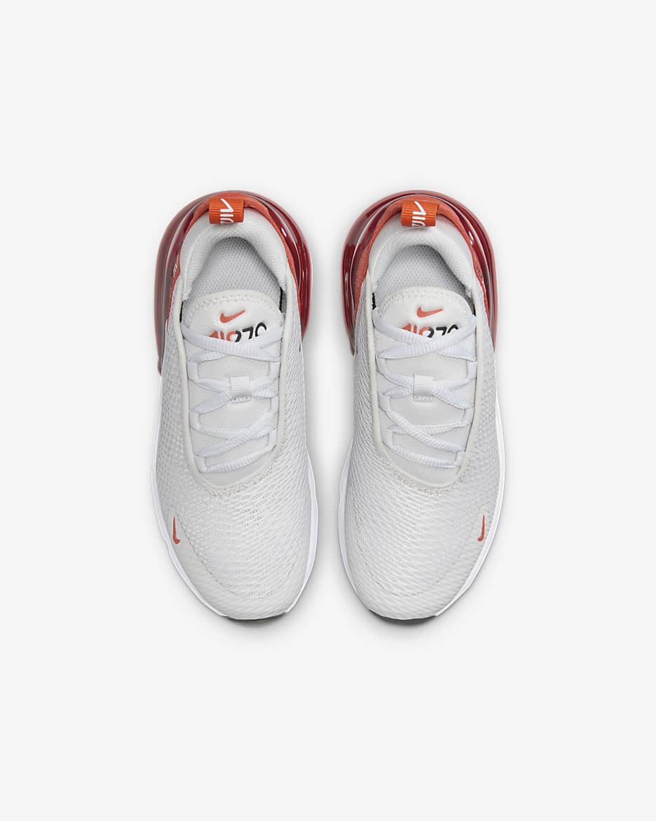 Gray and red air max 270 best sale